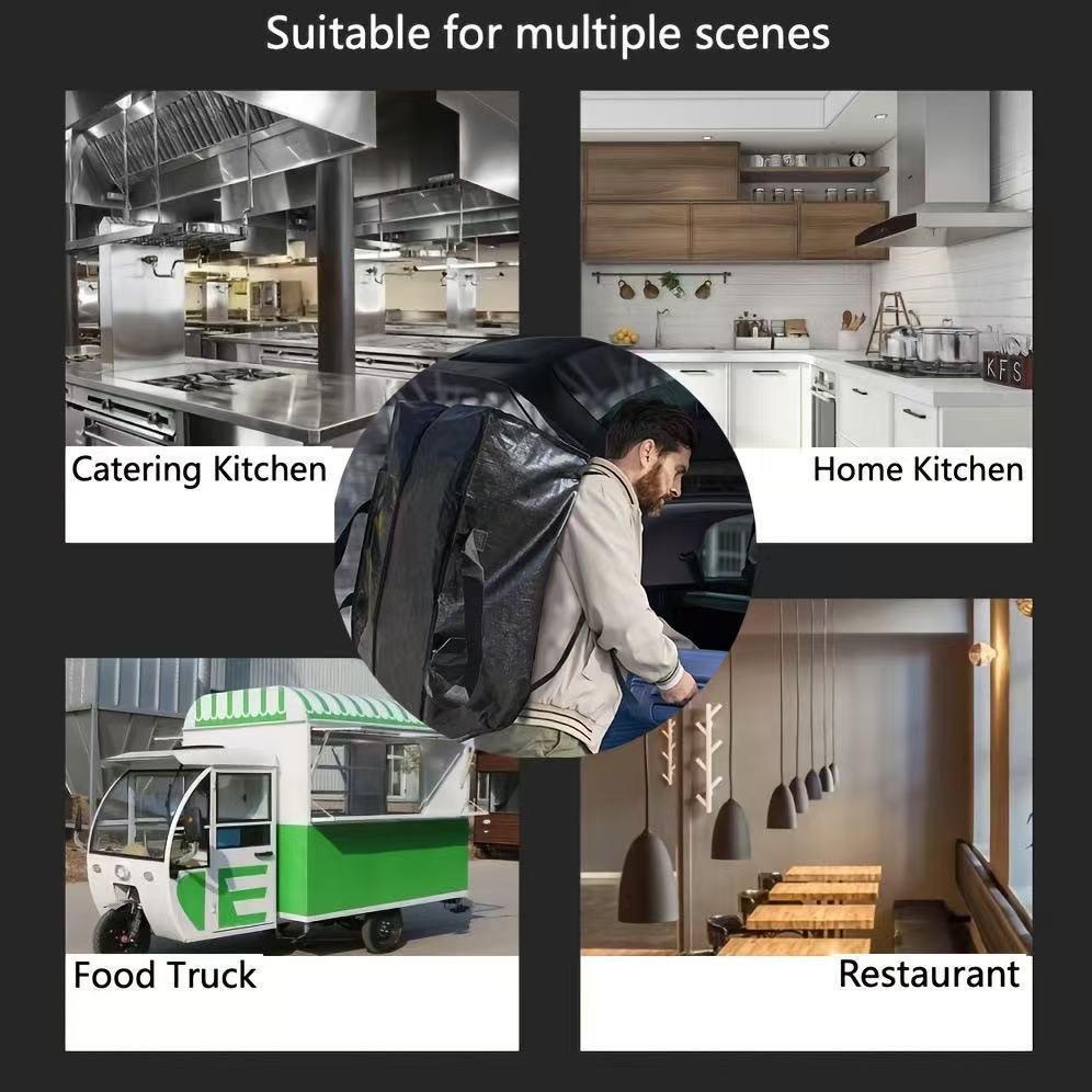 Large Moving & Storage Bags (3-Pack) — Thickened, Durable Black Tote Bags. An ideal, space-saving storage solution that serves as an excellent alternative to traditional cardboard moving boxes for seasonal organizing.