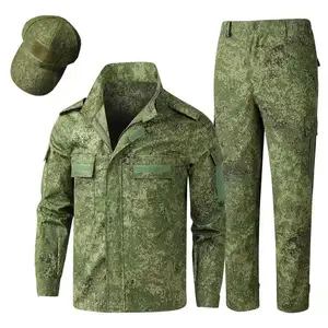 Camouflage suit Men's jacket Wear-resistant field training Outdoor mountaineering military fan training uniform