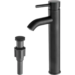 Vessel Sink Faucet Chrome Modern Tall Bathroom Faucets Single Handle One Hole Rv Vanity Lavatory Bathroom Sink Faucet