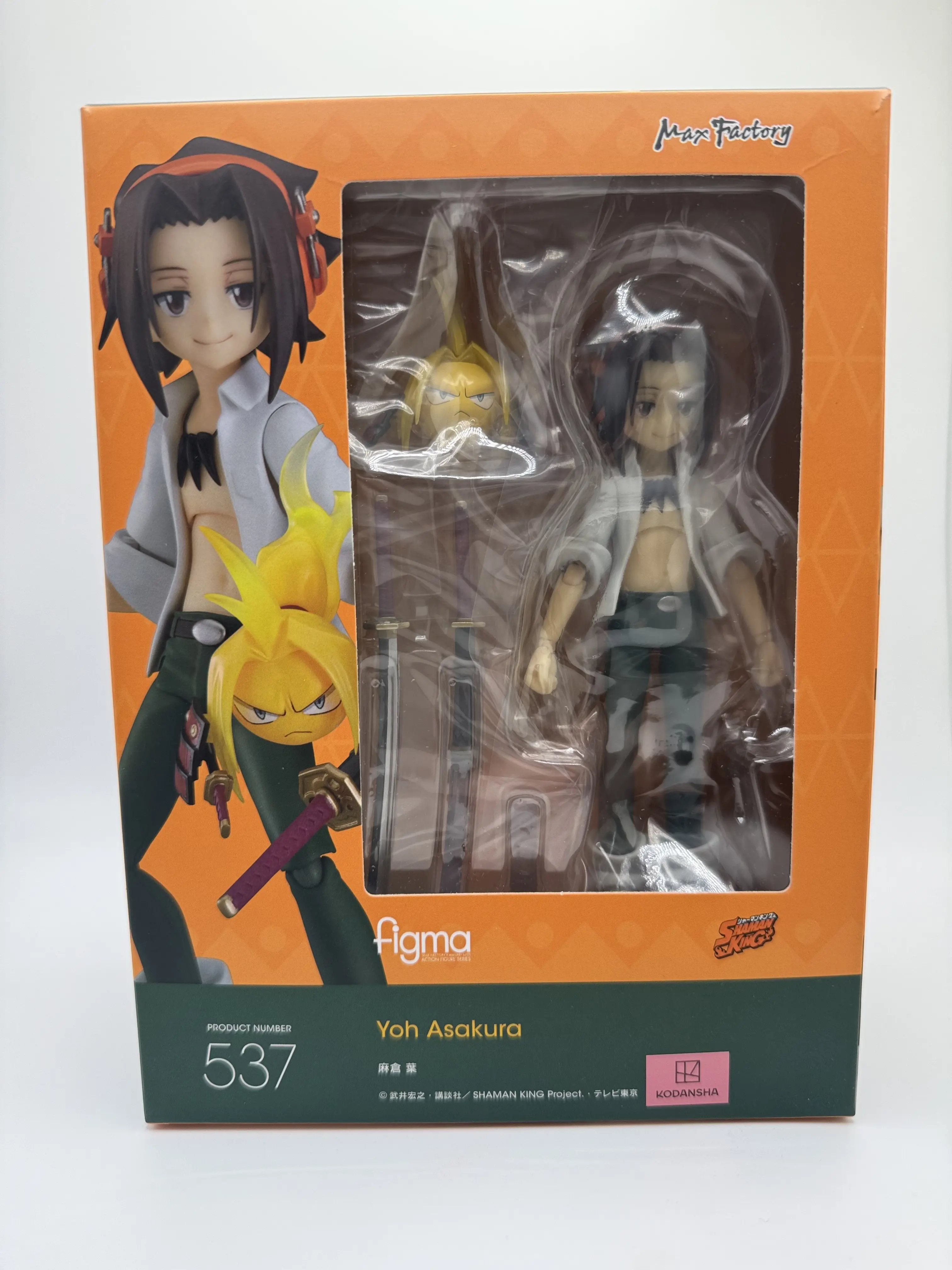 New Figma SHAMAN KING Yoh Asakura Action Figure Anime PVC Model Toy Collectible