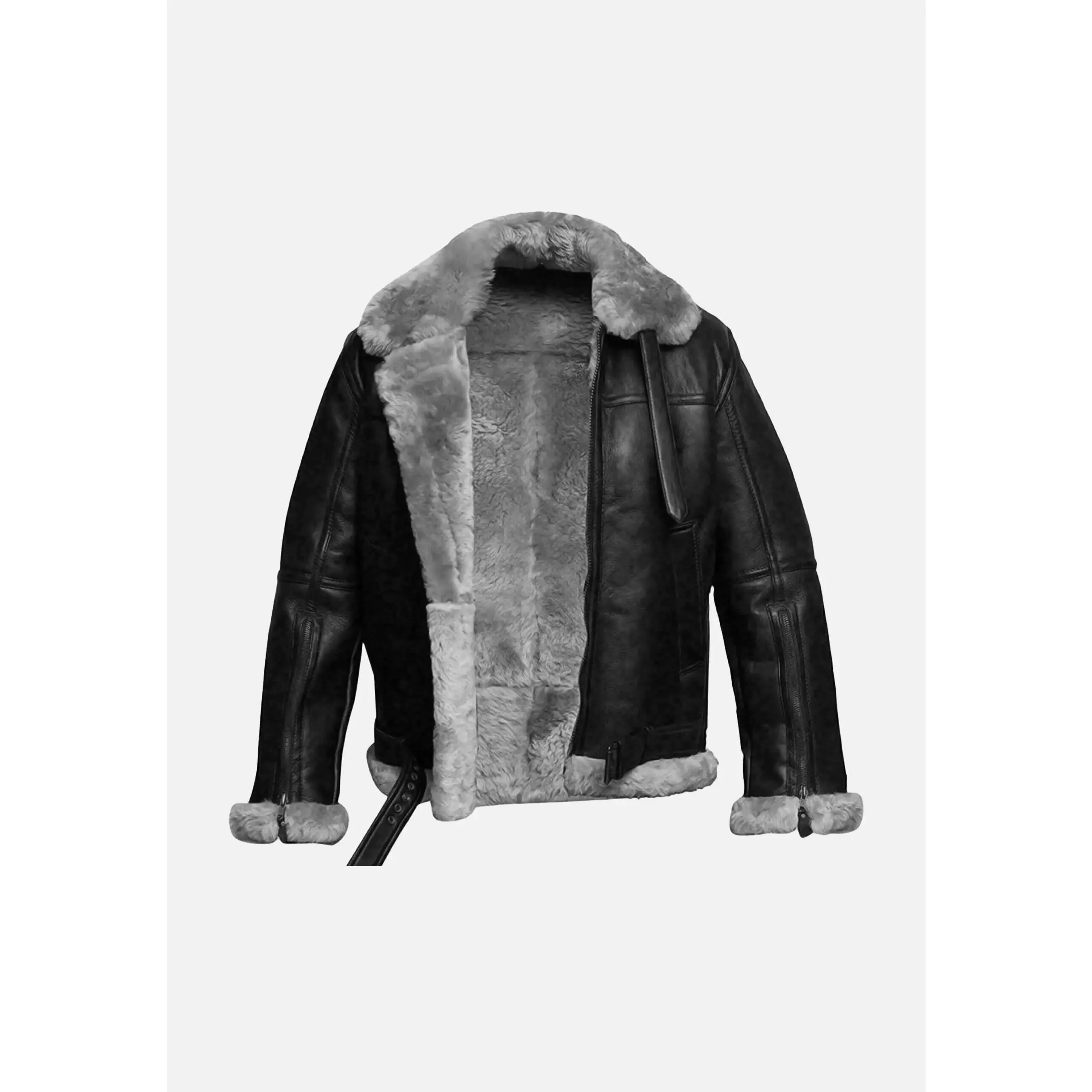 B3 Leather Bomber Jacket Menswear Coats Man