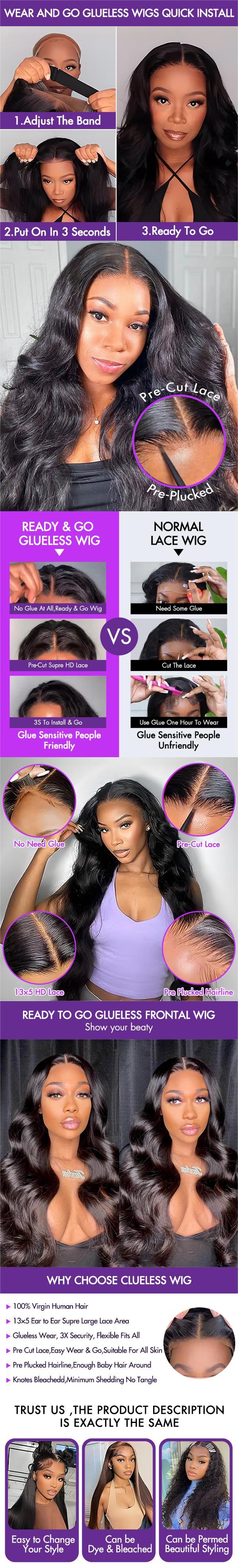 Luvme Hair Nature Max Loose Body Wave Ear-to-ear Glueless 13x5 Frontal HD Lace C Part Wig