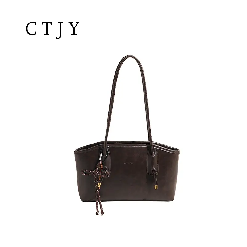 Women's Premium Vintage Oil-Wax Look PU HOBO Shoulder Bag, Zipper Casual Daily Commute & Vacation Shoulder Bag