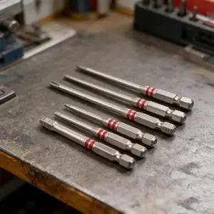 6PCS S2 Stepped Hex Driver Bit Set (65/100mm) | Precision-Machined Multi-Size Allen Bits | High-Torque Industrial S2 Steel | H1.5-H6 | Best for Surface Screws Tool