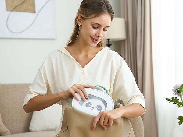 Momcozy Elite Baby Kit, Superior Gift Set for Grooming & Health & Cleansing, Include Electric Nail File&Nasal Aspirator, Heated Tummy Wrap,Thermometer,Bath Brush,Teether,Medicine Pacifier,Storage Case