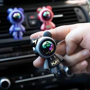 Cartoon Bear Design Car Air Outlet Perfume Clip, Car Air Freshener Ornament, Car Interior Decoration Accessories for Women & Men, Car Interior Diffusers