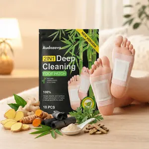 Viral 2-in-1 Herbal Foot Patch, Overnight Foot Pads with Ginger & Bamboo, Deep Clean & Refresh, Relaxing Self Care for Soft Smooth Feet