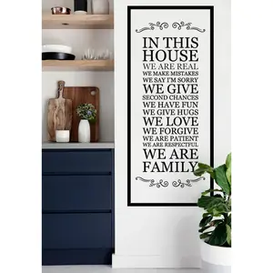 In This House Wall Decal, House Rules Decal