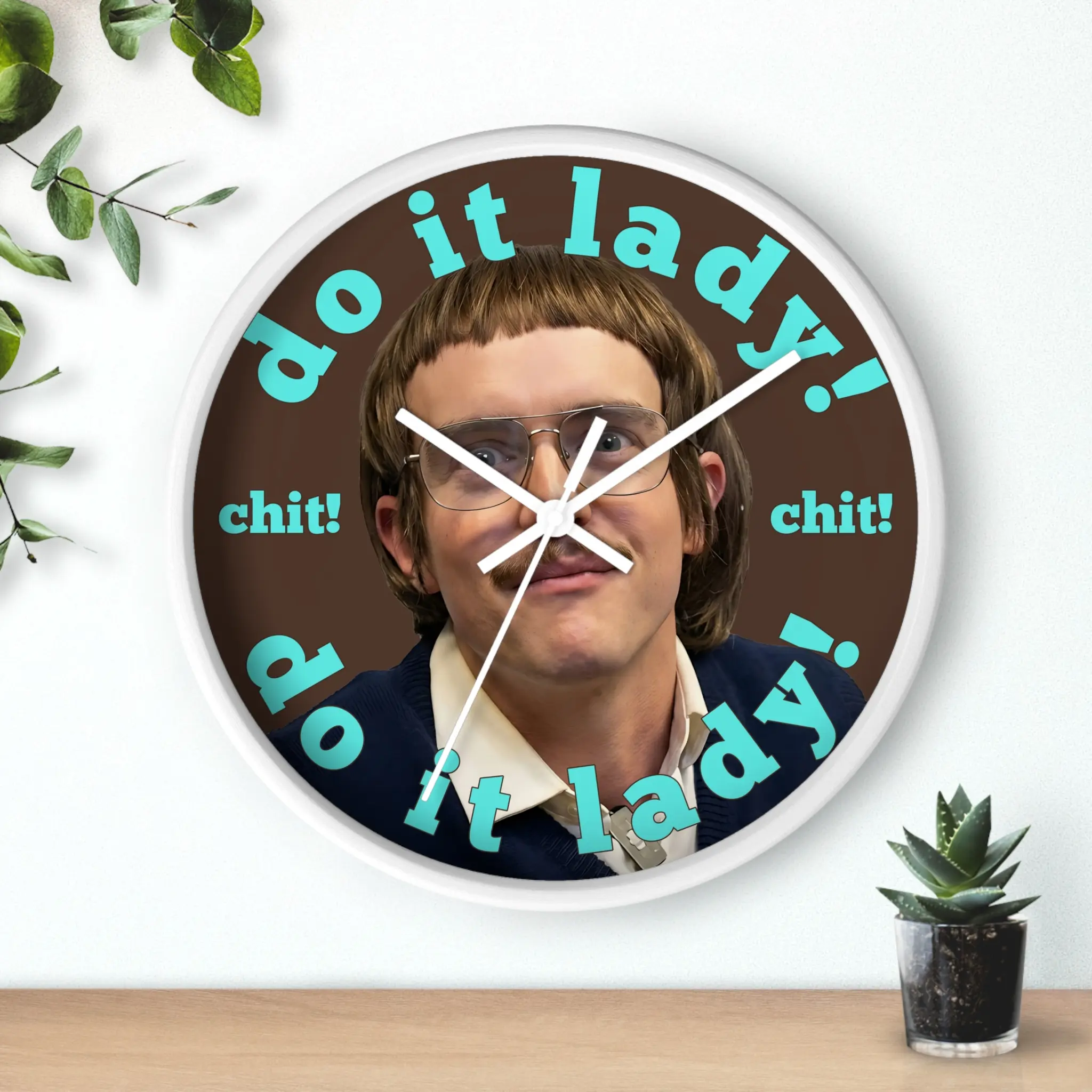 Do It Lady Wall Clock, Retro Chit Lady Clock, Funny Humor Motivational WallClocks, Humorous Saying Gift