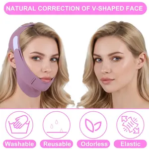 Sleep Mask Chin Strap Dual Chin Reducer Jawline Shape Lift Face Slimming One Size, Skin Care Tool