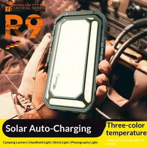R9 Outdoor Camping Lantern: Ultra-Long Battery Life, Solar Charging, Super Bright - A Versatile, Multi-Functional Main Light for Wilderness, Vehicle, and Campsite Use