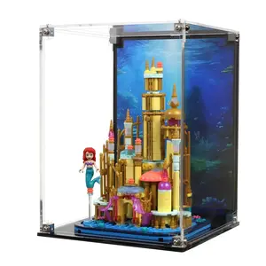 Acrylic Display Case UV Print Compatible with LEGO® 40708 Disney Ariel's Castle - Set Not Included