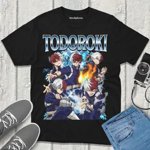 Shoto Todoroki My Hero Academia Unisex T-Shirt Sweatshirt Hoodie, Vintage Streetwear Anime Fan Merch Gift 8YP