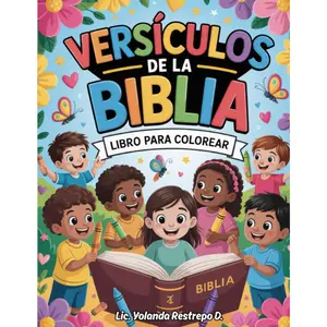 COLORING VERSES: Family devotional coloring pages (Spanish Edition) - Lic. Yolanda Restrepo D.