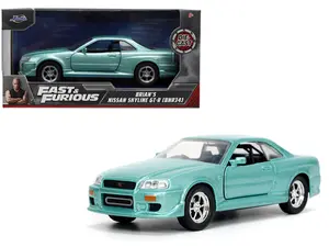1:32 BRIAN's Nissan Skyline GT-R R34 Fast & Furious by Jada
