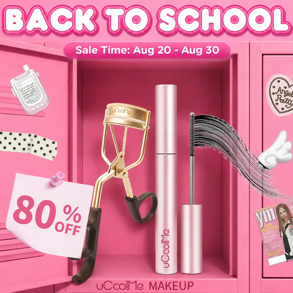 uCoolMe Lengthening and Curling Mascara 3D Eyelash Iron Magic Wand Mascara Black Long Lasting Waterproof Smudge Proof 24 Hour Wear Natural Extension Thickening Effect Ultra Fine Volumizing Makeup Cosmetics with Eyelash Curler #tiktokshopbacktoschool