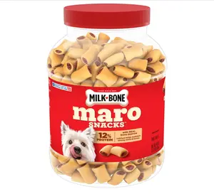 Milk-Bone MaroSnacks Small Dog Treats with Real Bone Marrow, 40 Oz. Canister