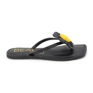 BEACH by Matisse Womens Bouquet Flip Flop Casual Sandals Casual - Black