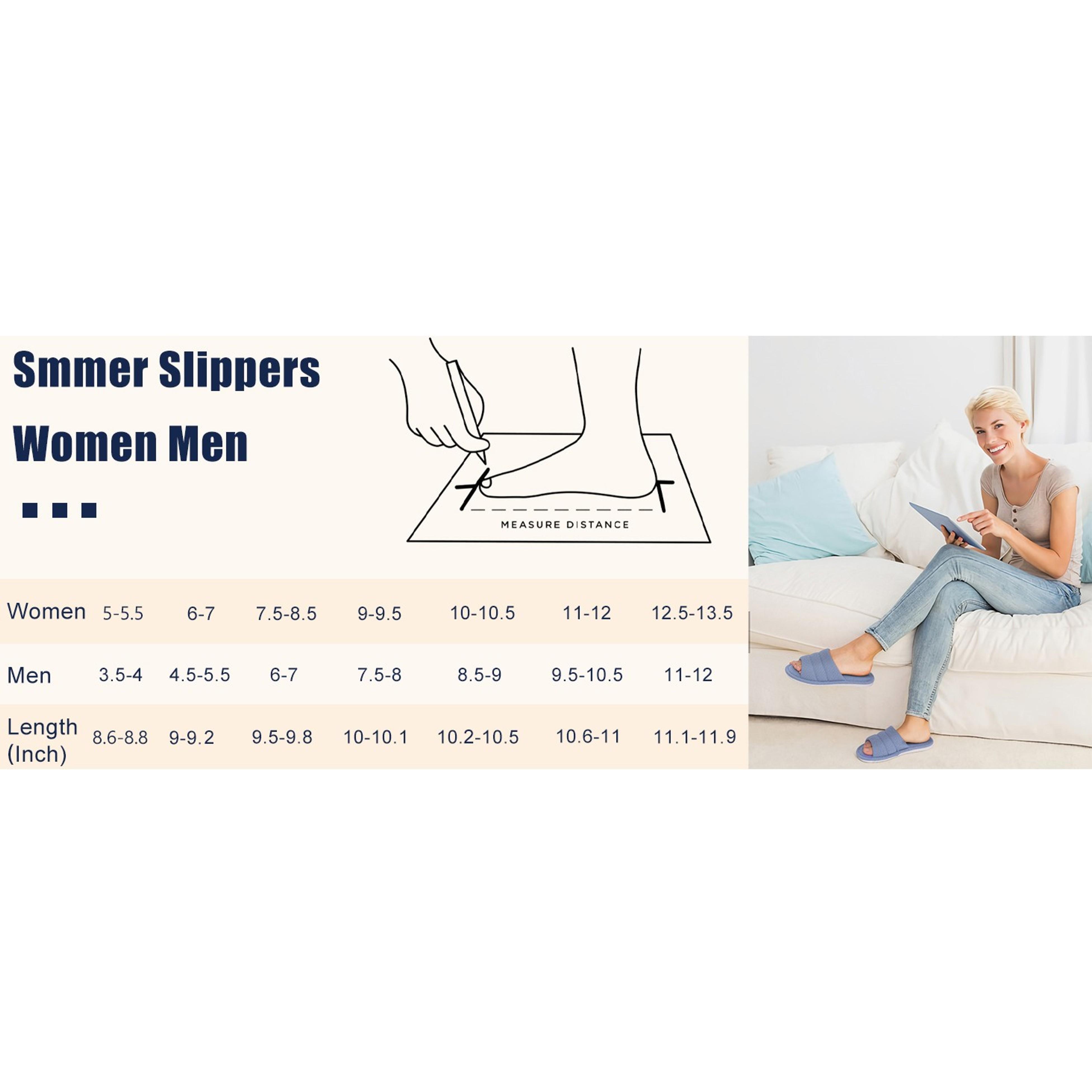 Summer House Slippers for Women Men Breathable Waffle Indoor Slippers Slip-on Open Toe Home Shoes Summer House Slippers for Women Men Breathable Waffle Indoor Slippers Slip-on Open Toe Home Shoes