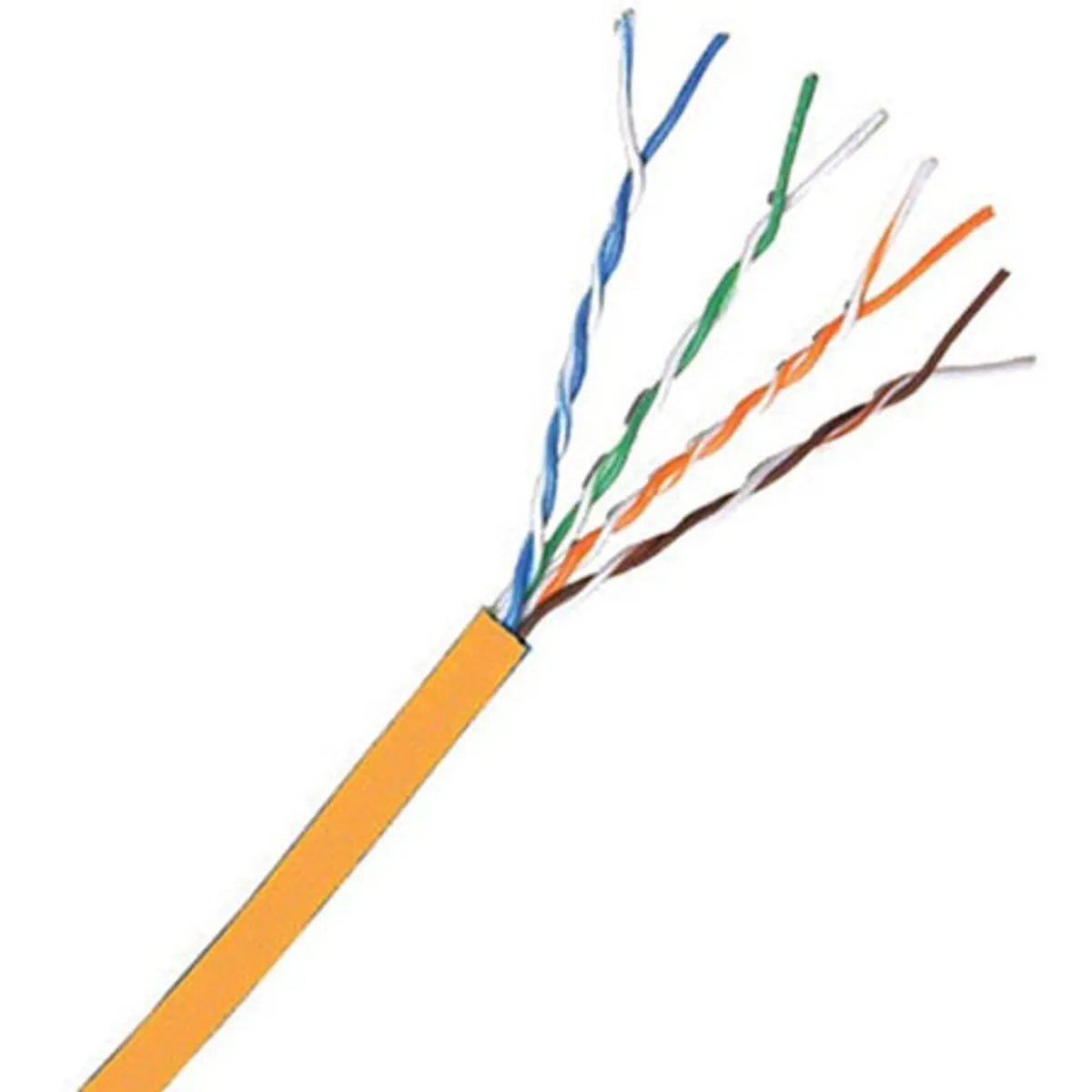 Comprehensive 1000' Cat 6 550MHz UTP Bulk Cable, Solid Orange