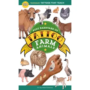 Busy Barnyard of Tattoo Farm Animals
