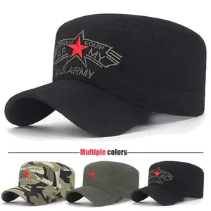 New Fashion Outdoor Sport Snapback Hats Casual Baseball Cap For Men and Women U.S. military soft flat top army cap design
