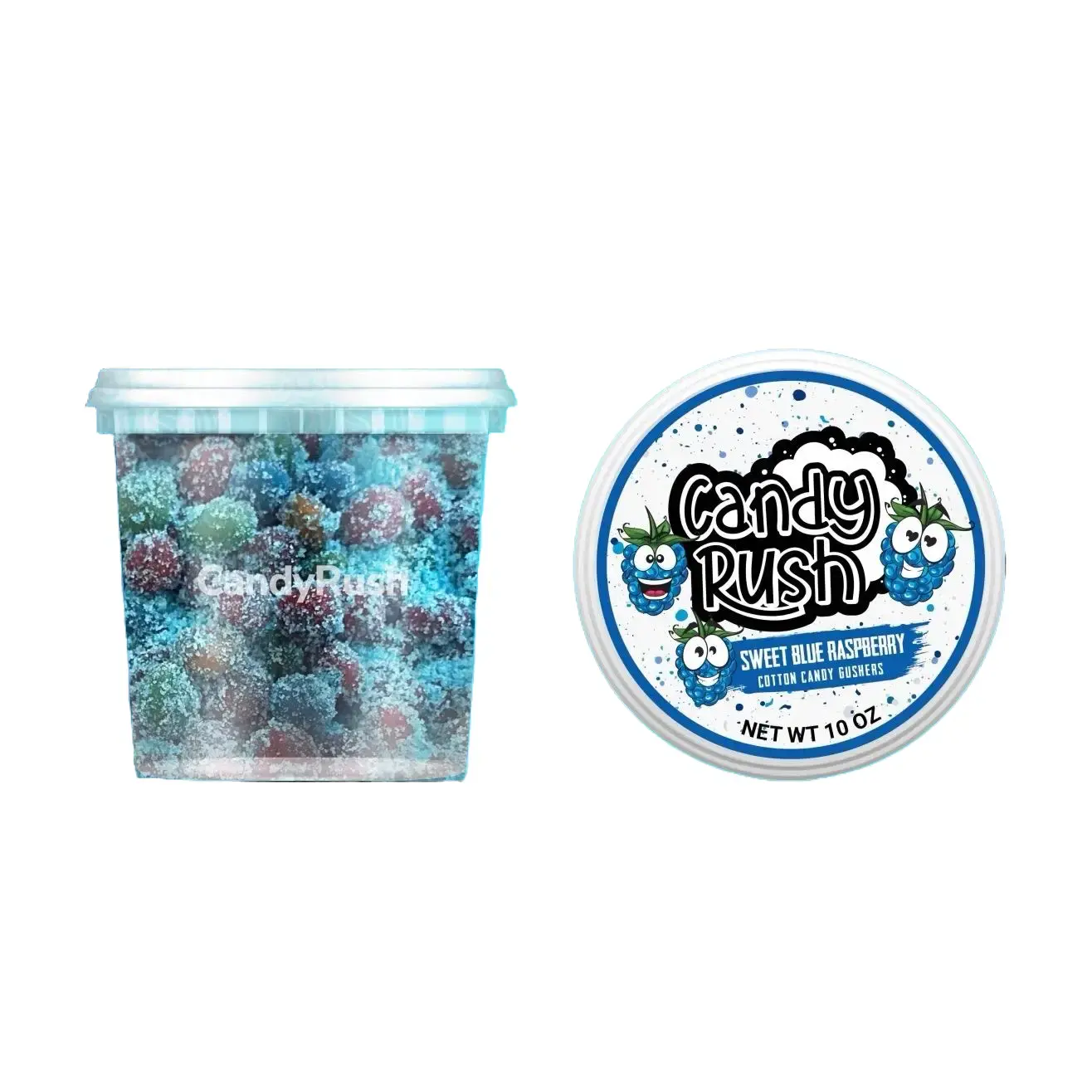Sweet Blue Raspberry candy Cotton Candy Gushers - Gluten Free Sweet Viral TikTok Candy Fruit Blasts Gushies Blue Raz Tangy Snack