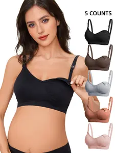 Fashion Multi-Color Nursing Bra, Pregnancy Maternity Bra with Adjustable Straps, Custom Fit, Soft Comfortable Support, Medium Support, All Seasons Wear