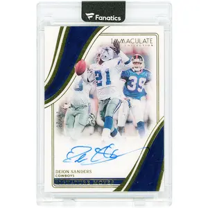 Deion Sanders Dallas Cowboys Autographed 2023 Panini Immaculate Collection Signature Moves #SM-DS #20/25 Card - Fanatics Authentic Certified