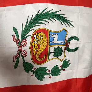 Peru (Peruvian) Flag 150D Printed Polyester 3x5 Ft
