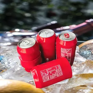 3-Pack Silicone Bottle Coasters, Hidden Soda Holder for Pet Travel, Outdoor Picnics, Concerts, Fits 12oz Cans, Ideal for Travel, Outdoors, Parties, Picnics