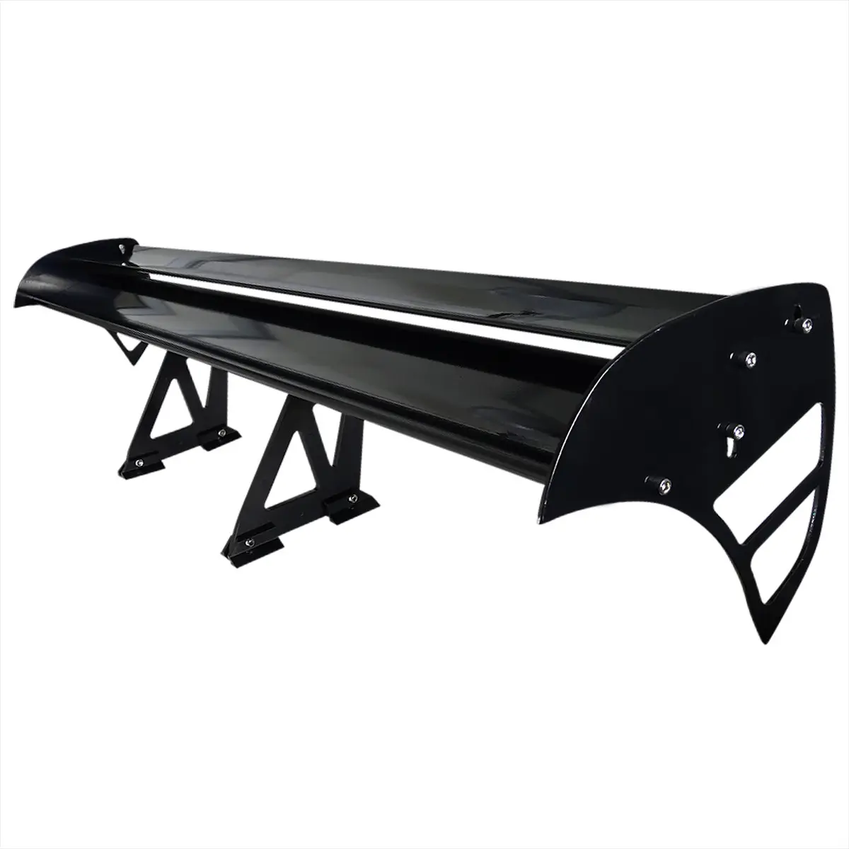 Universal 52" Adjustable Double Deck Black Aluminum Spoiler Universal 52" Adjustable Double Deck Black Aluminum Spoiler