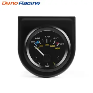 2" 52mm Water Temp Gauge 40-120 Celsius /100-250 Fahrenheit Pointer Auto Water Temperature Temp Gauge White Led Car Meter