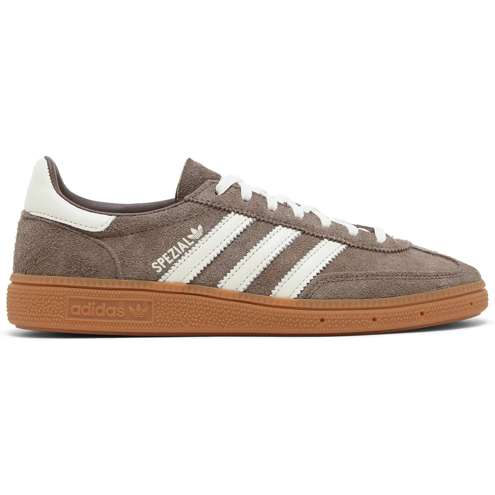 Adidas Women's Handball Spezial Earth Strata Gum IF6490 Sneaker - Authenticity Guaranteed, High-Quality Suede, Trendy, Casual Lifestyle, Brown with Stylish Stripes, Comfortable Fashion Shoe, Trendy Sneakers, Casual Lifestyle Sneaker