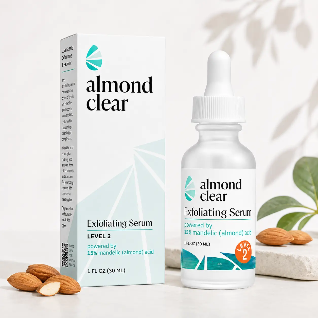 Level 2 Mandelic Acid Serum for Body Acne & Ingrown Hairs – Exfoliating Body Serum for Bumps, Dark Spots, Uneven Skin Tone & Blemish-Prone Skin
