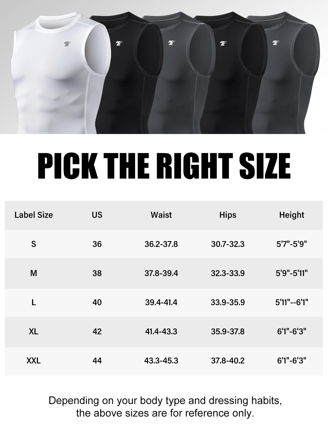 TELALEO 5 value pack Men's Athletic Compression Shirts Sleeveless Tank Top Base Layer Sports Workout Shirts for Basketball Gym Clothing dealsforyoudays