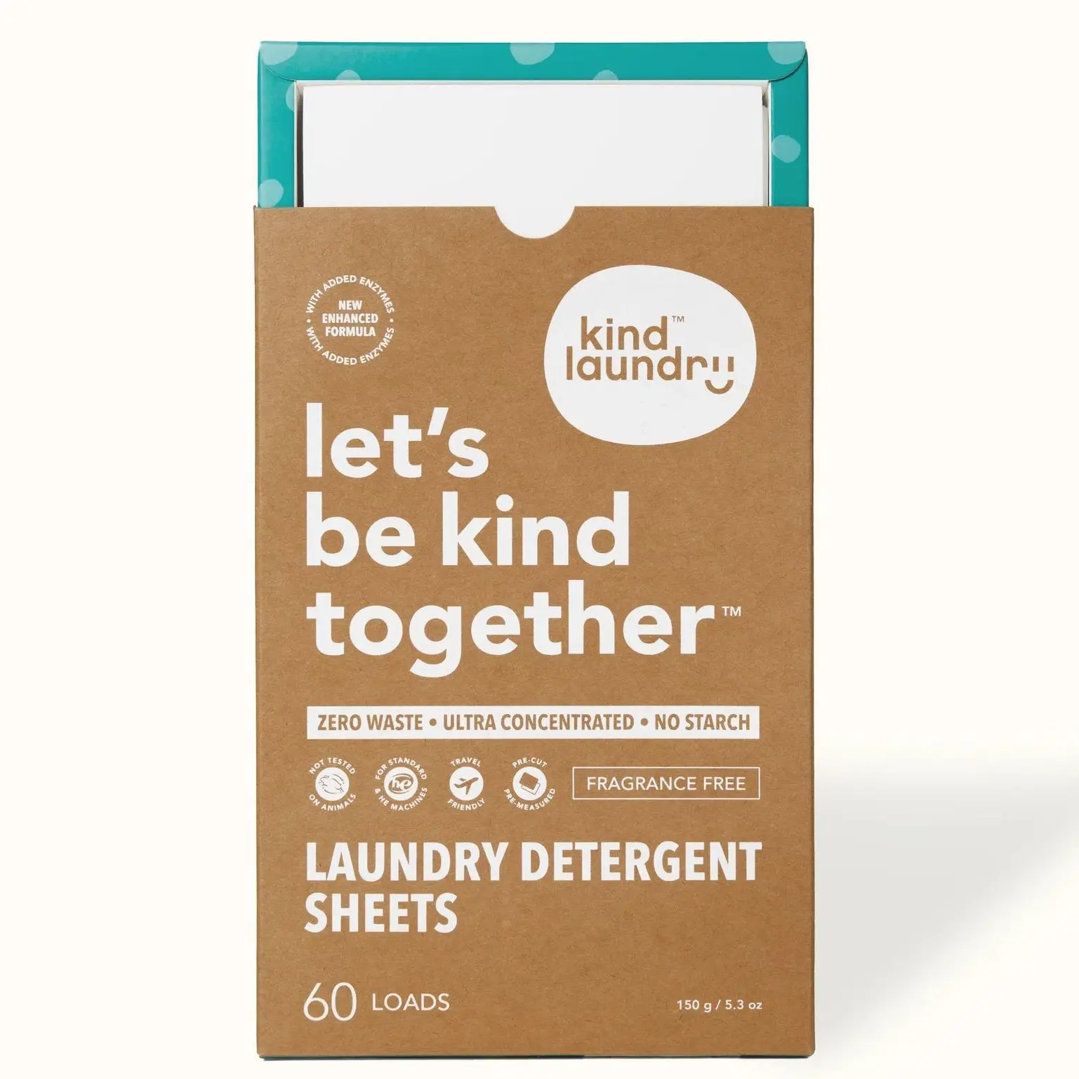Kind Laundry Detergent Sheets, All Natural Plant-Based Formula, Long Lasting Freshness, Luxury Fragrance