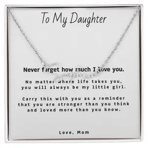 Signature Style Name Necklace - Personalized with Your Daughter's Name - Adjustable 16"-18" Chain - Polished Stainless Steel or 18K Gold Finish - Perfect Gift for Birthdays & Special Occasions - Made in USA