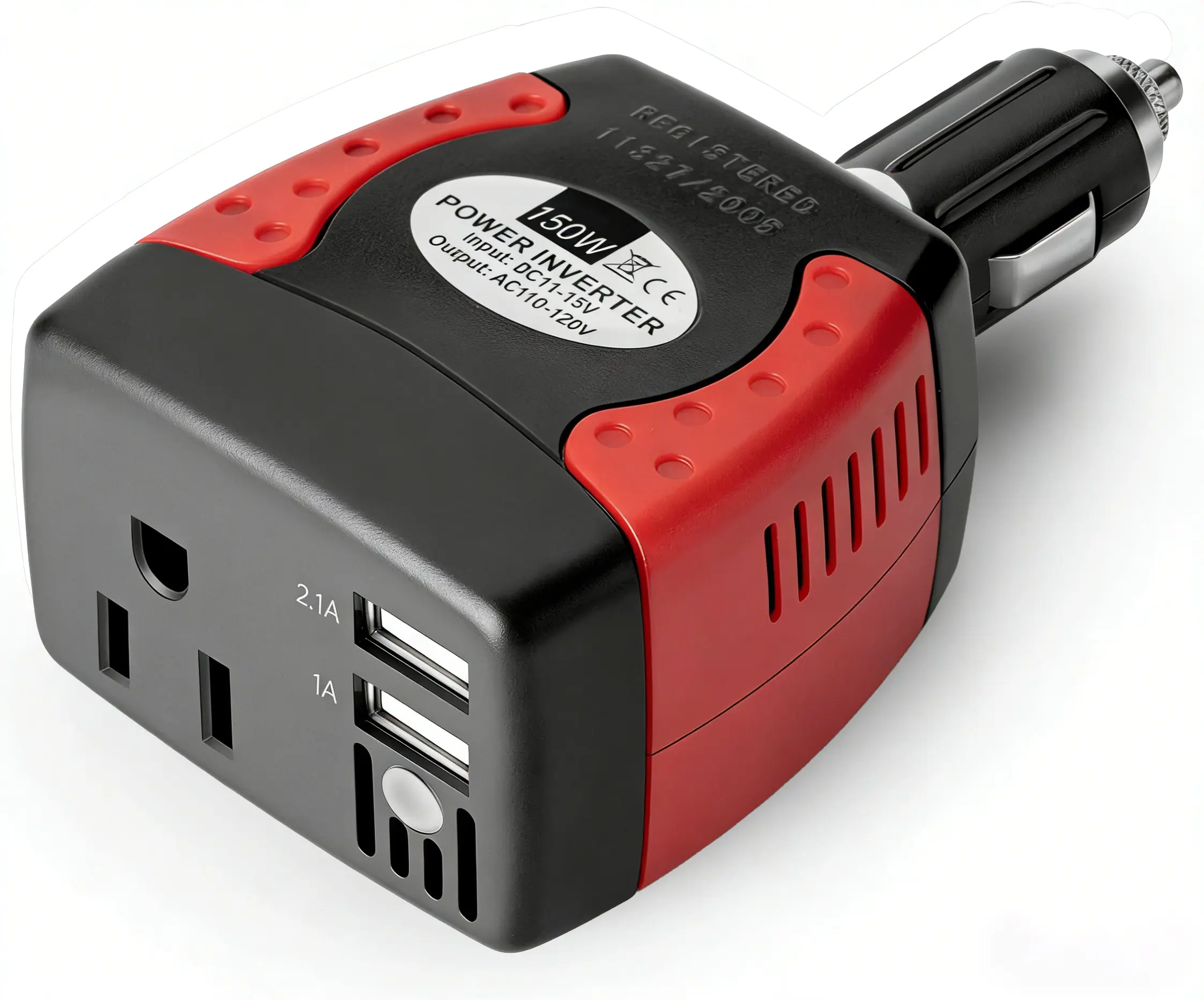 150W Power Inverter 12V to 110V Voltage Converter Car Charger Power Adapter with 3.1A Dual USB Charging Ports