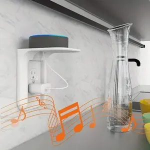 Outlet Shelf Wall Holder, Wall Mounted Organizer, Bathroom Shelf Up to 10lbs, Standard Vertical Duplex Wall Organizer, Smart Home Decor, Space Saving