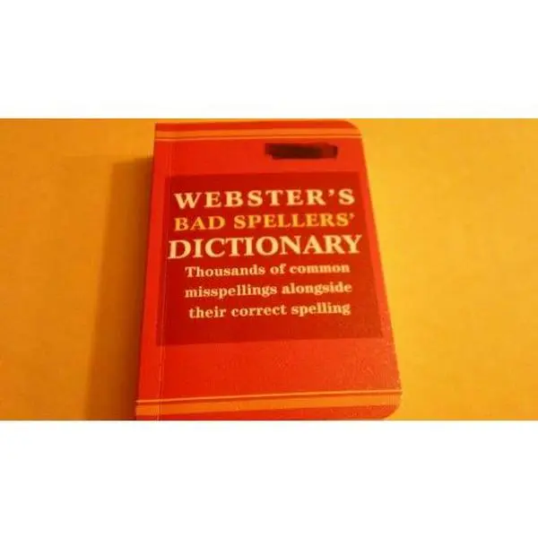 Used Webster's Bad Spellers' Dictionary - English Paperback, Soft Covers Reading Materials, Barnes and Noble, Inc, 0.44 lb