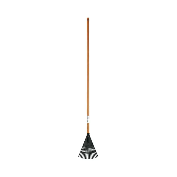 Fast Ship 8-inch Wood & Poly Shrub Leaf Rake New