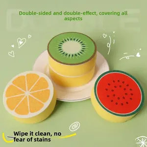 【Summer Vibes】10-Pack Heavy Duty Multifunctional Scouring Pads - Non-Scratch Sponges for Kitchen, Bathroom Cleaning, Bulk Home Care Supplies for Dishes, Laundry, Ideal Gift for Home Maintenance