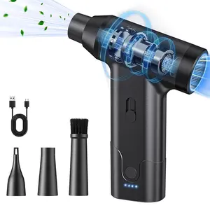 USB Rechargeable Electric Air Dust Blower, 1 Set Portable Handheld Wireless Compressed Air Dust Blower, Suitable for Keyboard, Home and Outdoor Dust Removal