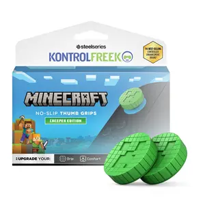 KontrolFreek Minecraft Creeper No-Slip Thumb Grips for Nintendo Switch 2 Joy-Con Controller | Green