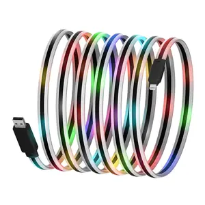 for iPhone Charger Fast Charging LED Apple MFi Certified Lightning Cable Glowing Light up iPhone Charger Cord for iPhone 14/14 Pro/Max/13/12/11 Pro Plus,iPad Pro/Air/Mini,iPod Touch (3FT)