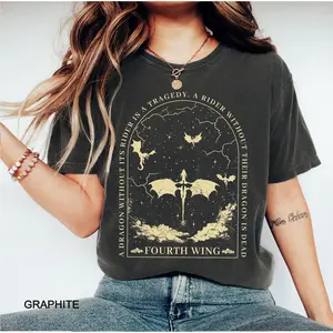 Fourth Wing Shirt, Basgiath War College t-shirt,  Violet Sorrengail, Bookish Shirt, Xaden Riorson, Gifts For Readers, Fantasy Book Dragon