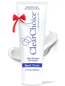 ClearChoice Sport Shield Facial Sunscreen SPF 45 Oil-Free Hydrating Formula with Zinc Oxide & Hyaluronic Acid Water-Resistant 4.1 fl oz