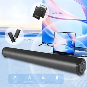 Smart TV Sound Bar Bluetooth 5.0 Surround Sound System with Subwoofer Multi Audio Input for Gaming Projector Studio Stage