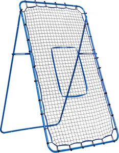 Winthai 7x4FT Volleyball Rebounder Net, Portable Baseball  Lacrosse  Rebounder Pitchback Net with 2 x 6-Angle Quick Adjustable , Target Ribbon for Precision, Easy Quick Setup,Ideal for  Softball,and Sport Training